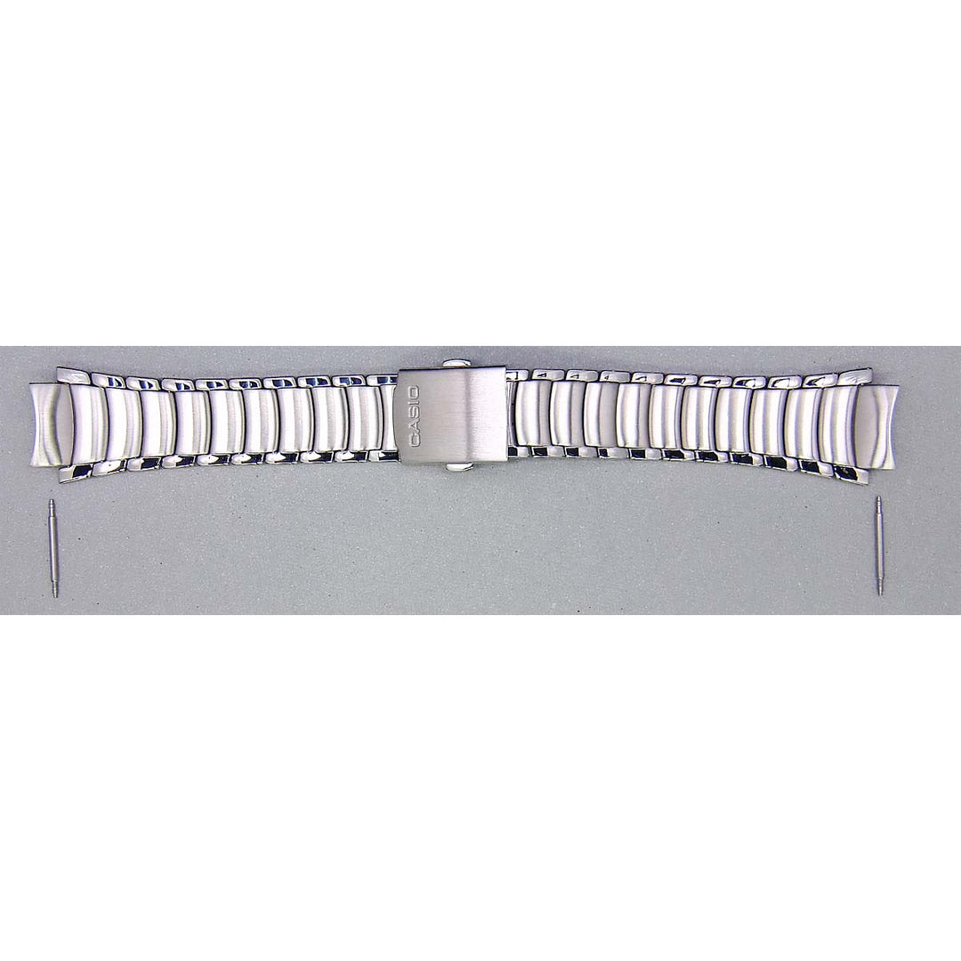 Genuine Casio replacement watch strap for EF-512D-4AV, EF-512D-1AV, silver colour, part number 10441845