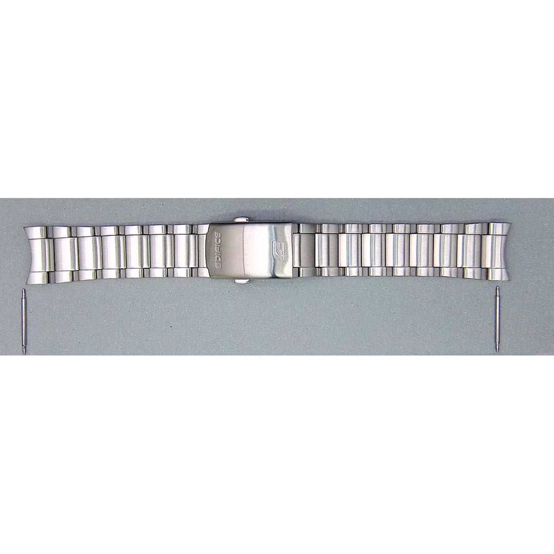 Genuine Casio replacement watch strap for EFR-526D-7AV, EFR-526D-5AV, EFR-526D-3AVU, EFR-526D-1AV, silver colour, part number 10441849