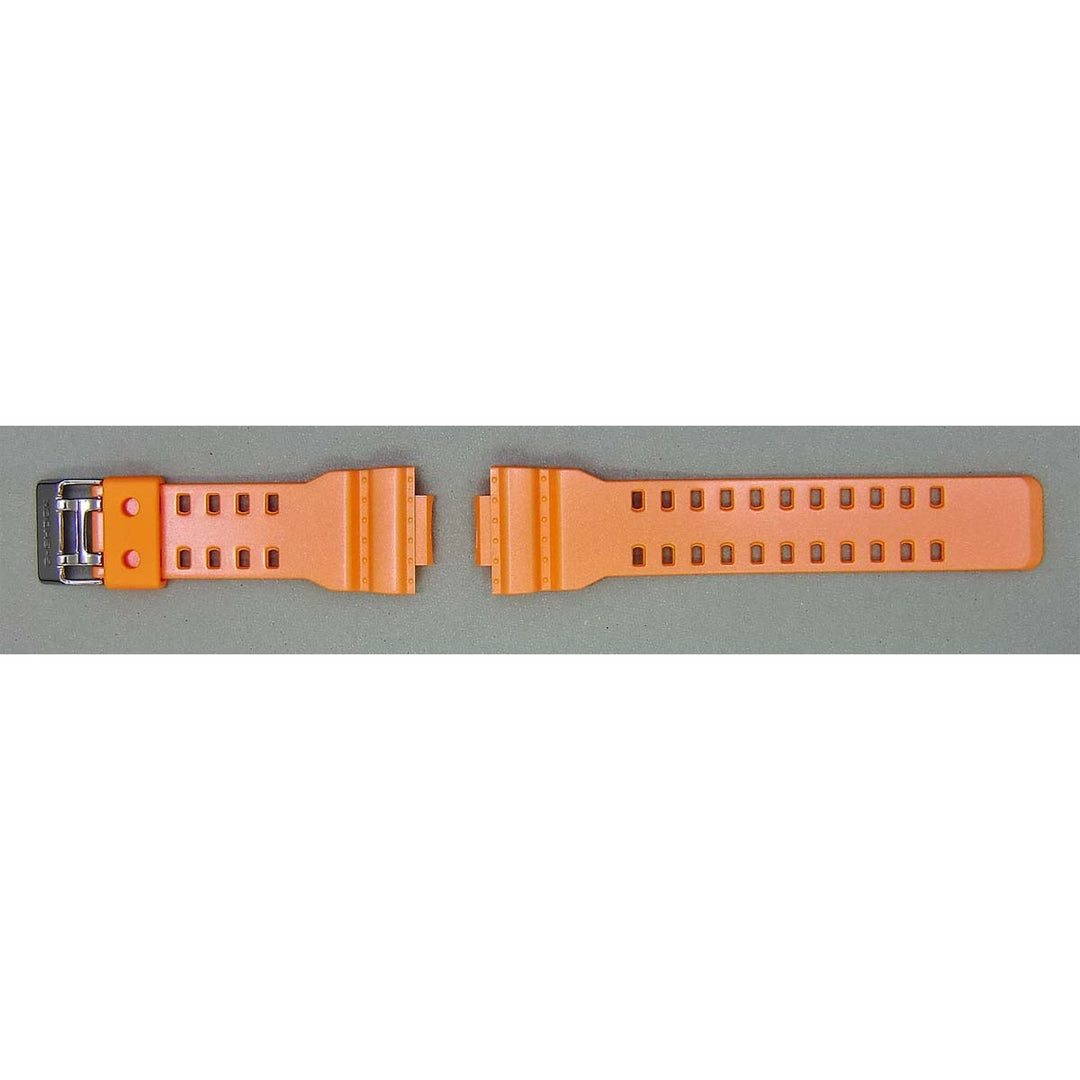 Genuine Casio replacement watch strap for GA-110SG-4A, orange colour, part number 10443529