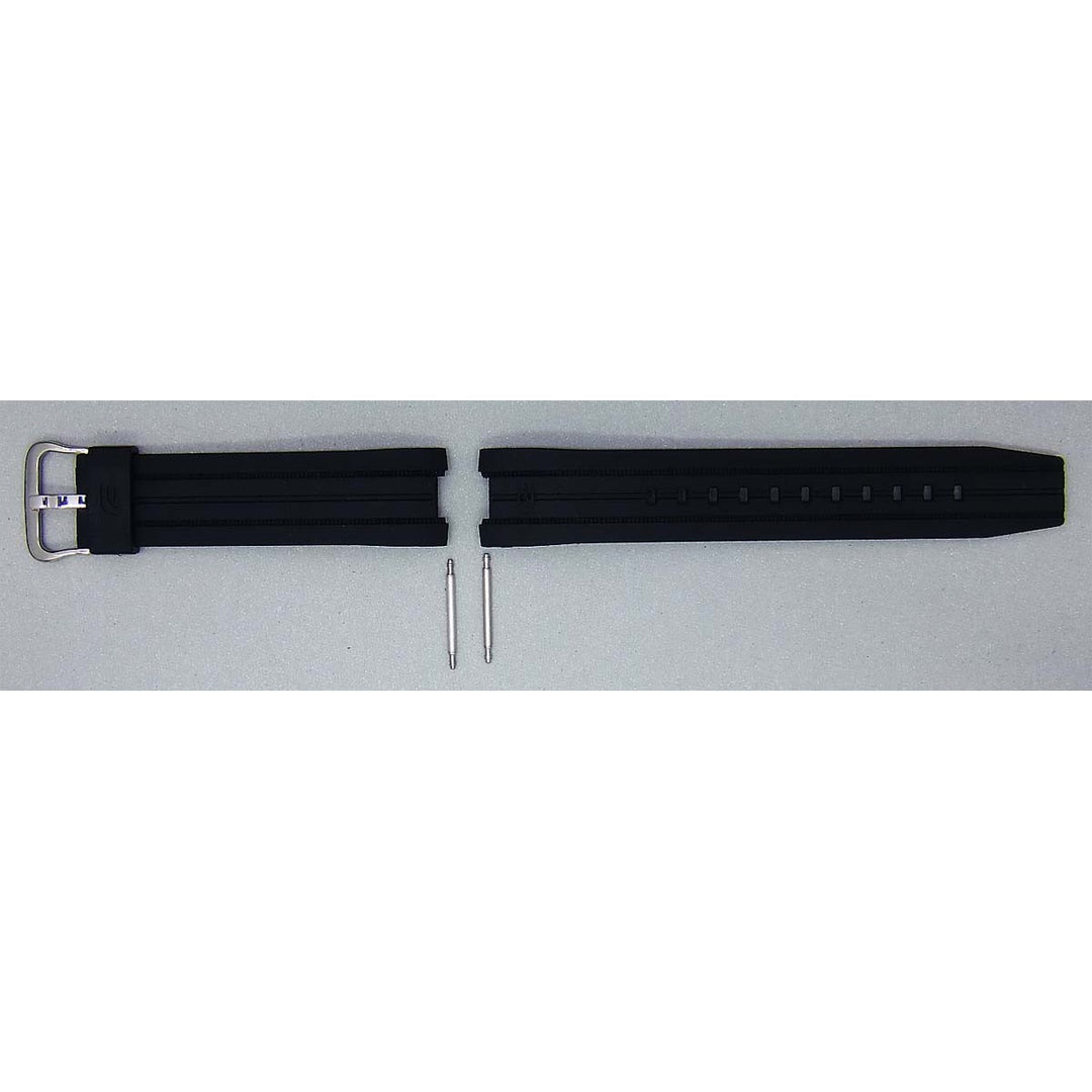 Genuine Casio replacement watch strap for EFR-528RBP-1A, EFR-528-1AV, black colour, part number 10443769
