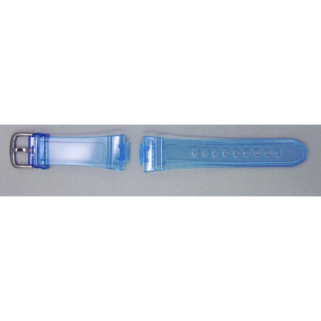 Genuine Casio replacement watch strap for BGA-131-2B, clear colour, part number 10443849