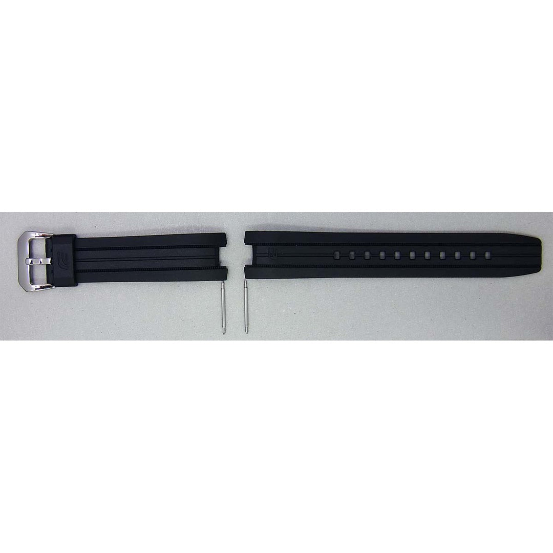 Genuine Casio replacement watch strap for ERA-100PB-1AV, black colour, part number 10447554