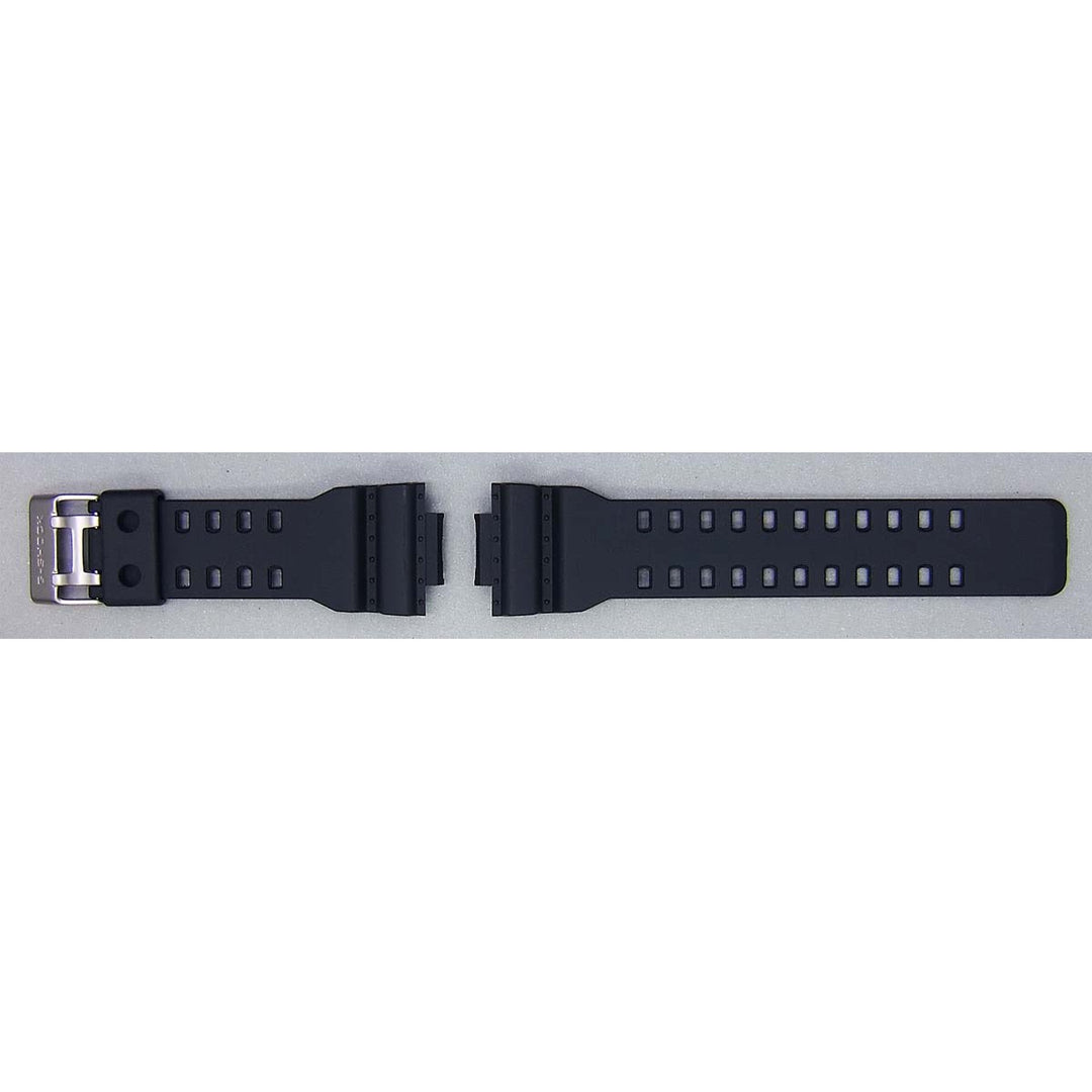 Genuine Casio replacement watch strap for GA-110TS-1A4, GA-100C-8A, black colour, part number 10455781