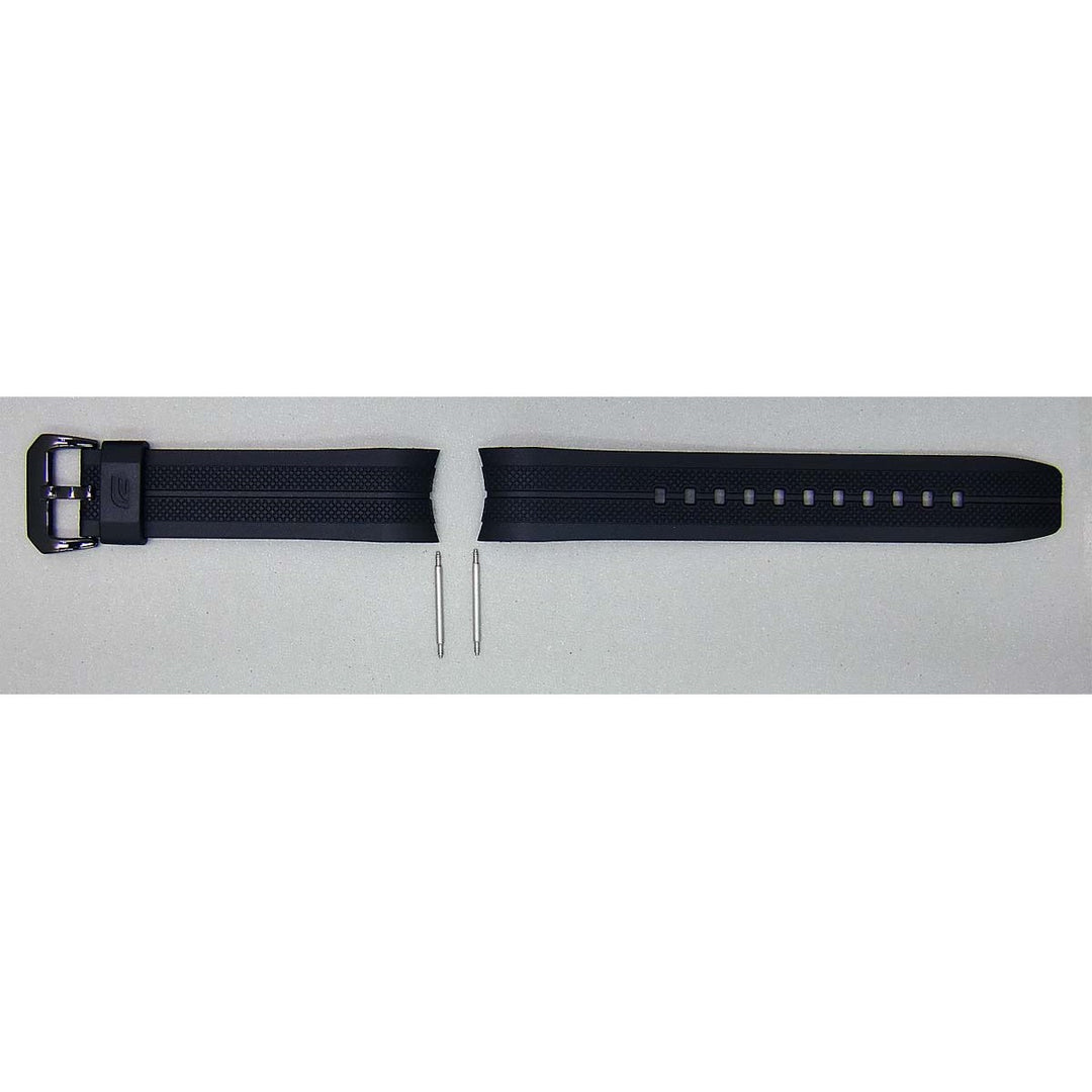 Genuine Casio replacement watch strap for EFR-534PB-1AV, black colour, part number 10460170
