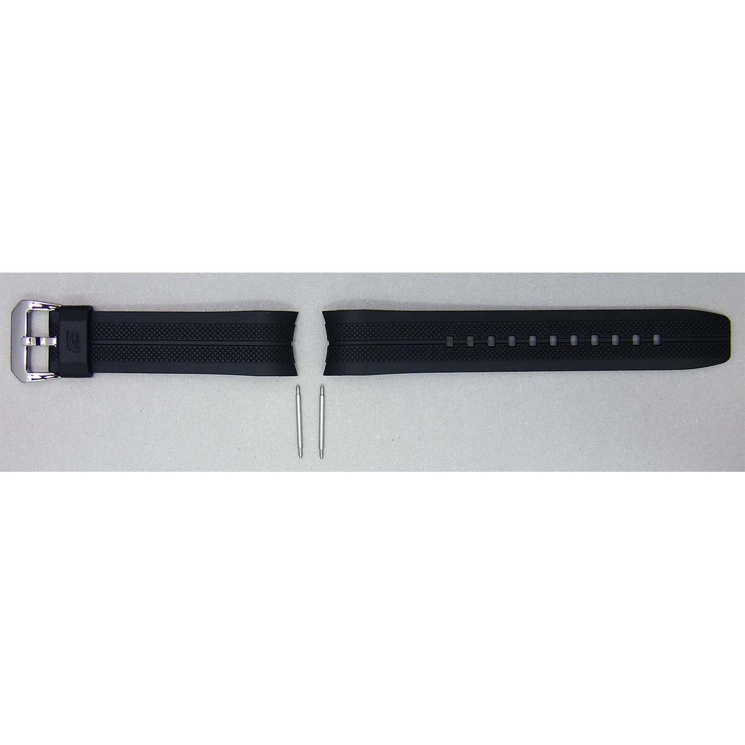 Genuine Casio replacement watch strap for EFR-102-1A3V, black colour, part number 10460200