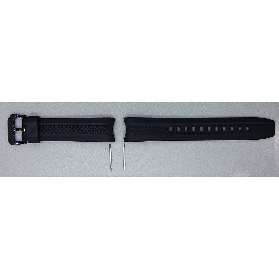 Genuine Casio replacement watch strap for EFR-536PB-1A3V, black colour, part number 10464315