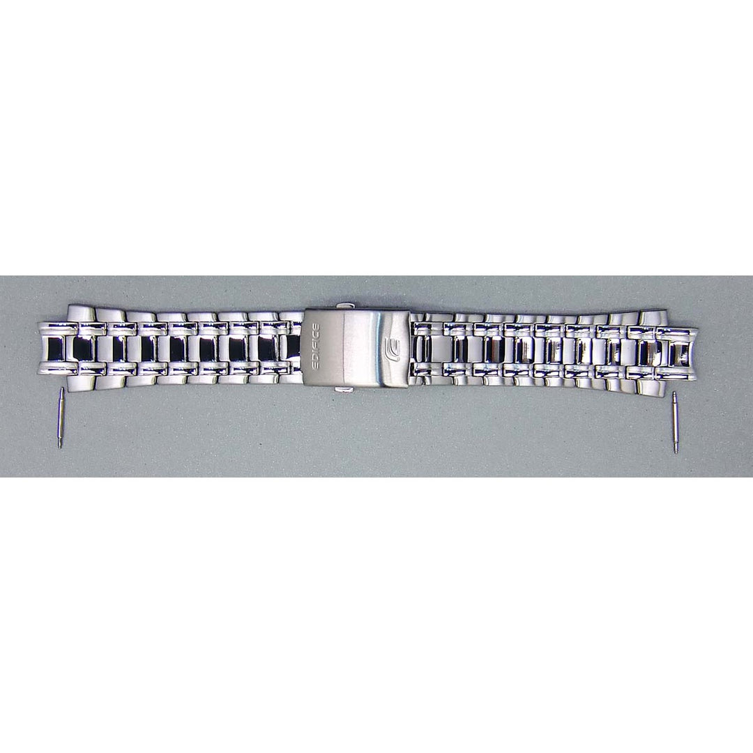 Genuine Casio replacement watch strap for EFR-539RB-2A, EFR-539D-7AV, EFR-539D-1AV, EFR-539D-1A2V, silver colour, part number 10473264