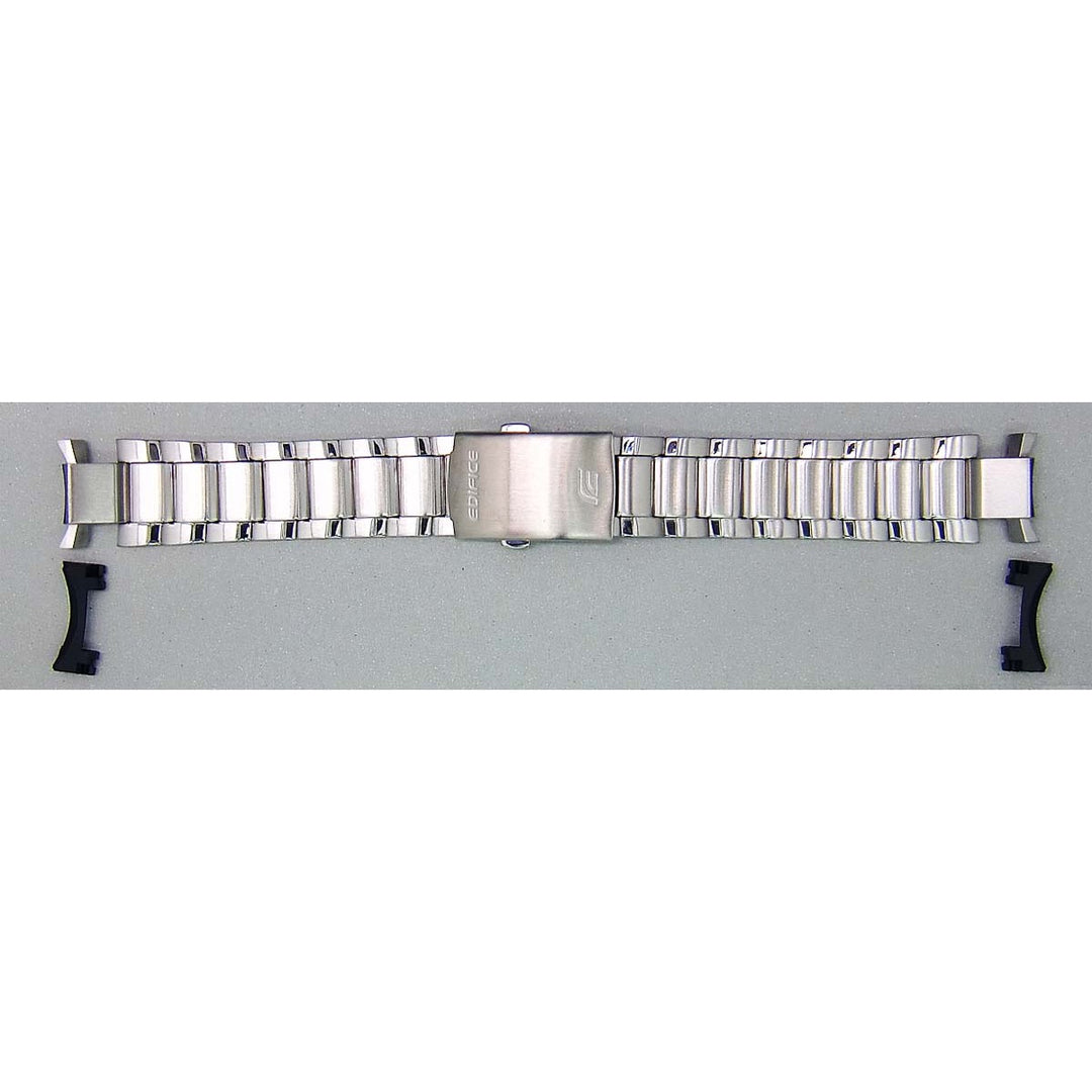 Genuine Casio replacement watch strap for EFR-540RB-1A, silver colour, part number 10477988