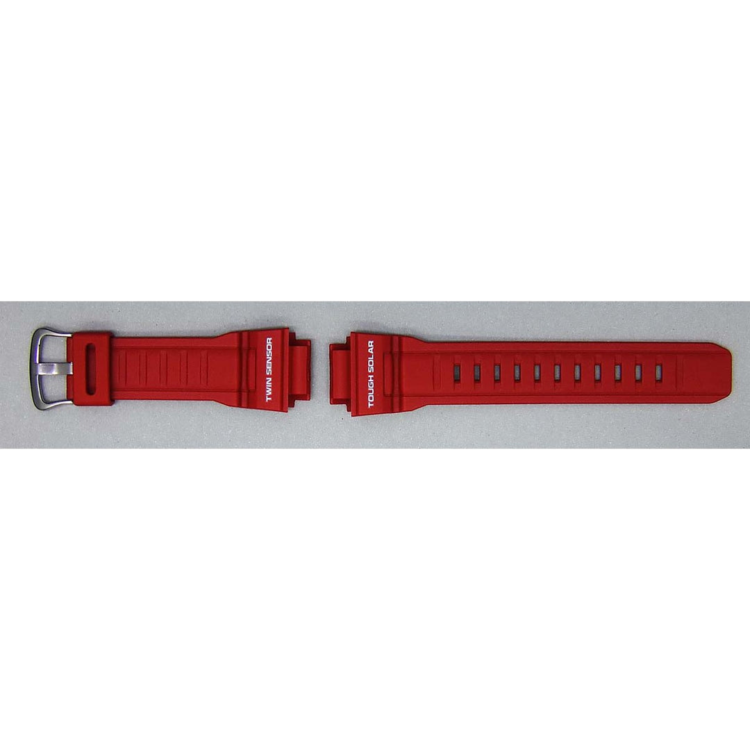 Genuine Casio replacement watch strap for G-9300RD-4, red colour, part number 10479568