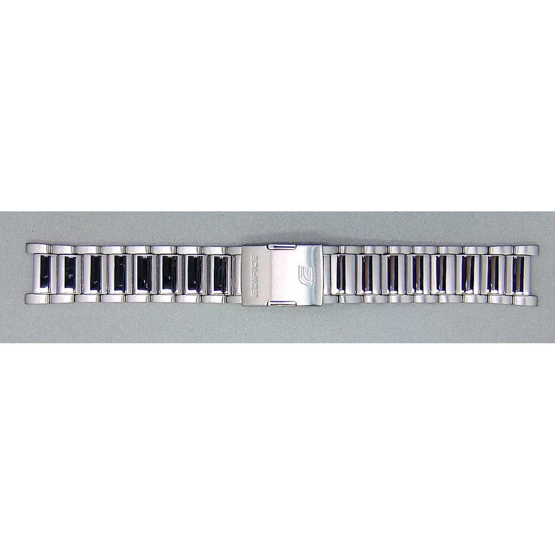 Genuine Casio replacement watch strap for EQB-500DB-2A, EQB-500D-1A2, EQB-500D-1A, silver colour, part number 10482540