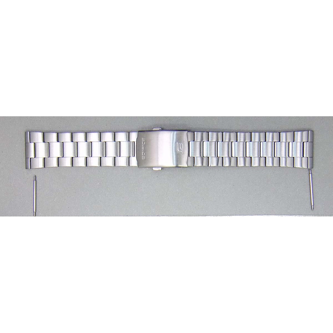 Genuine Casio replacement watch strap for EFR-545SBDB-1BV, EFR-545SBD-7BV, silver colour, part number 10489107