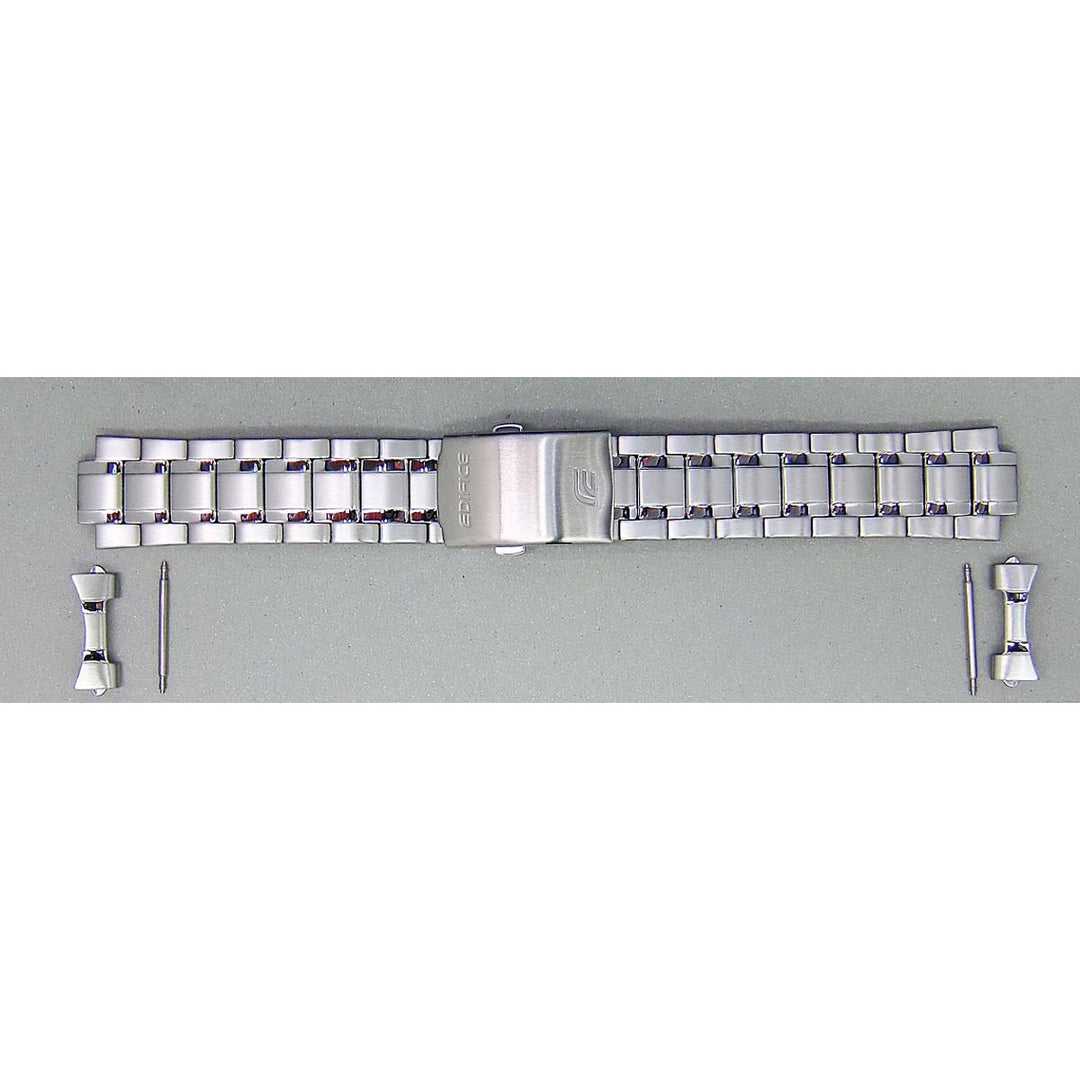 Genuine Casio replacement watch strap for EFR-546D-1AV, silver colour, part number 10493237