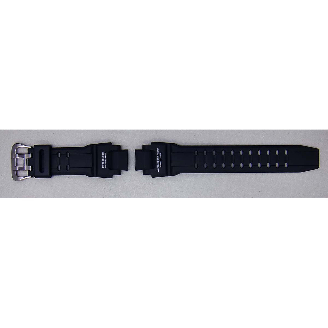 Genuine Casio replacement watch strap for GA-1100-1A, black colour, part number 10493622