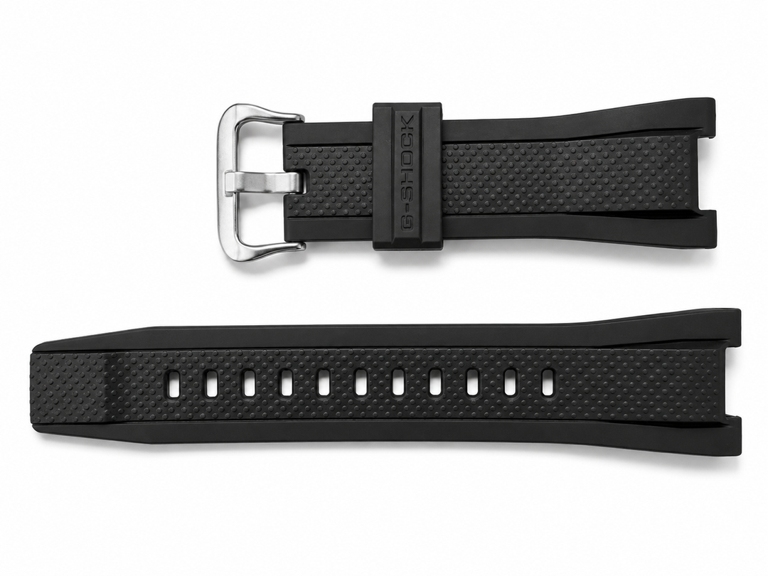Genuine Casio replacement watch strap for GST-210B, GST-400G, GST-410, GST-S100G, GST-S110, GST-W100G, GST-W110, black colour, part number 10502763-1