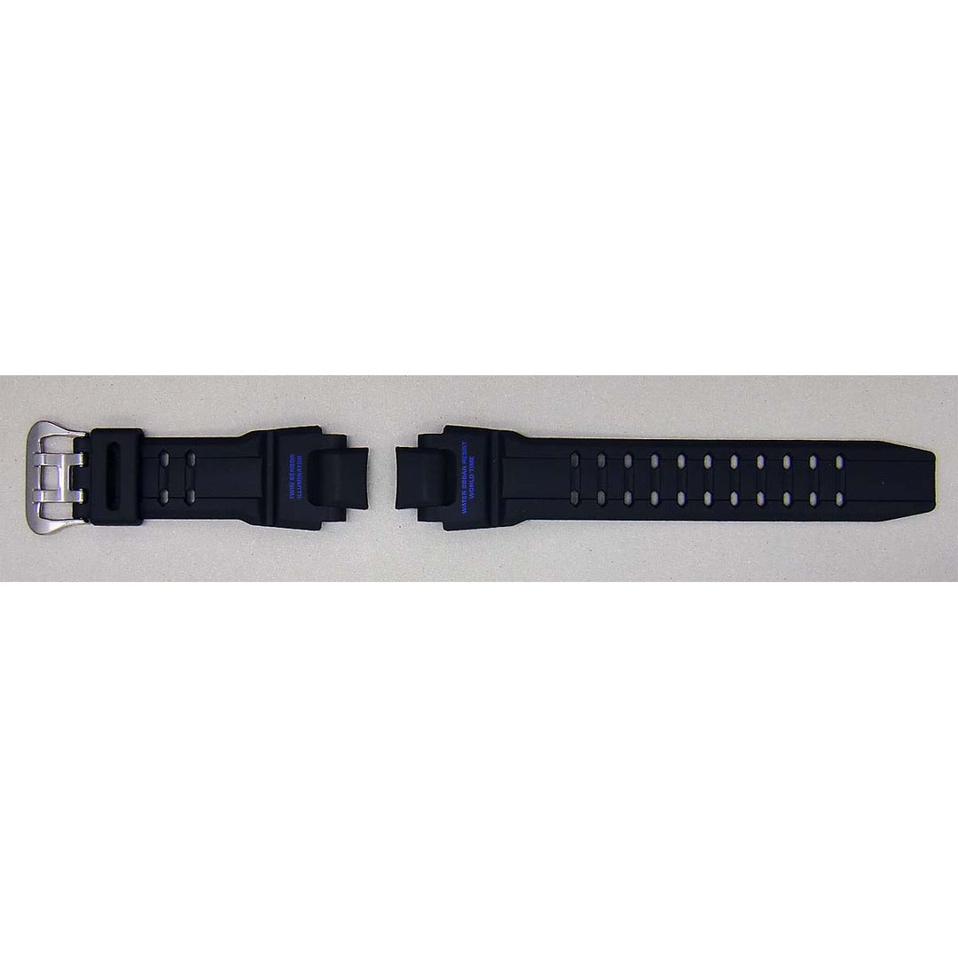Genuine Casio replacement watch strap for GA-1100-2B, black colour, part number 10515886