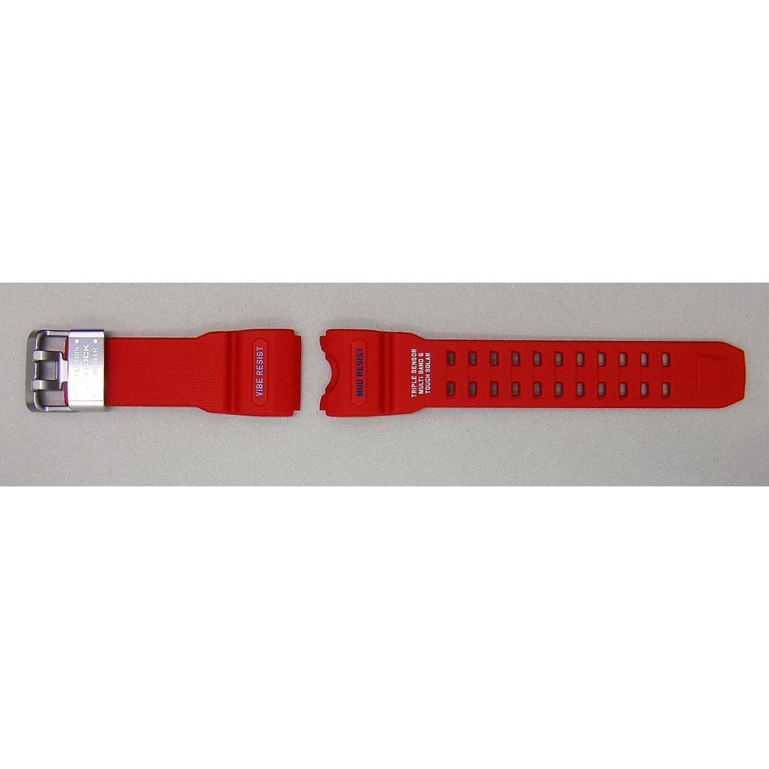 Genuine Casio replacement watch strap for GWG-1000RD-4A, part number 10518722