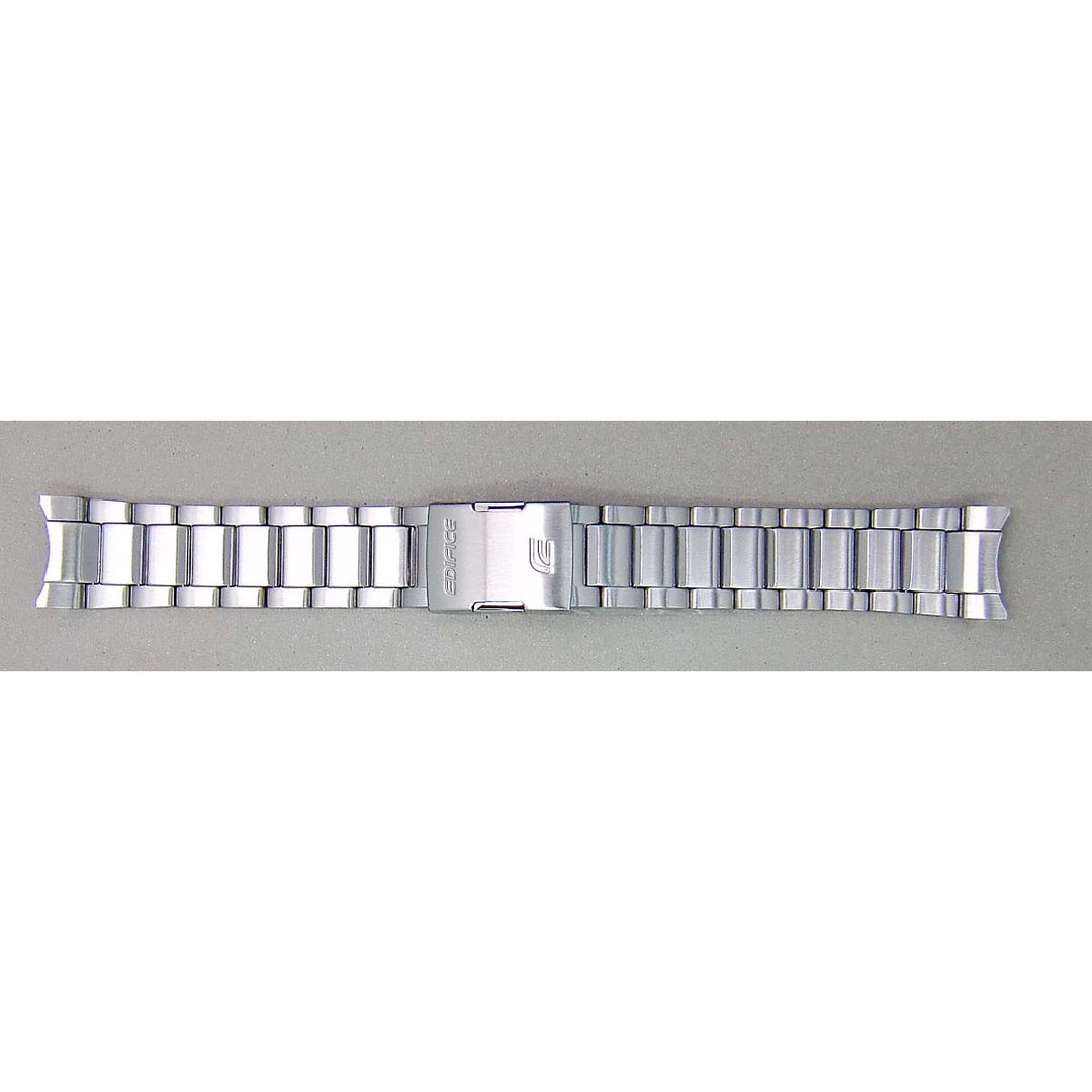 Genuine Casio replacement watch strap for EQB-600D-1A, silver colour, part number 10522900