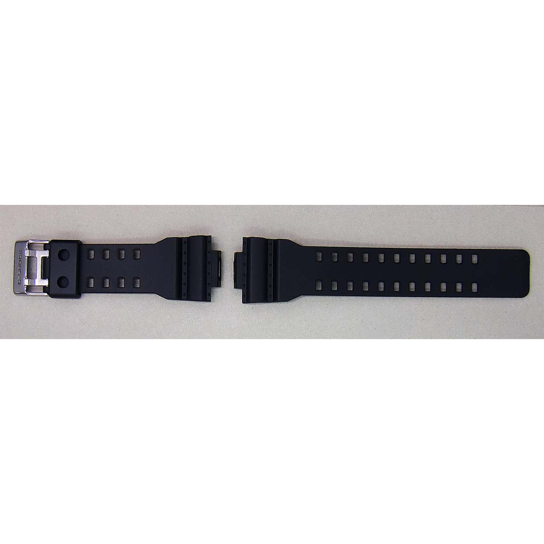 Genuine Casio replacement watch strap for GA-100L-1A, black colour, part number 10527466