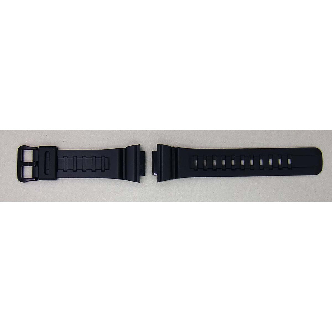 Genuine Casio replacement watch strap for AEQ-200W-9AV, black colour, part number 10527633
