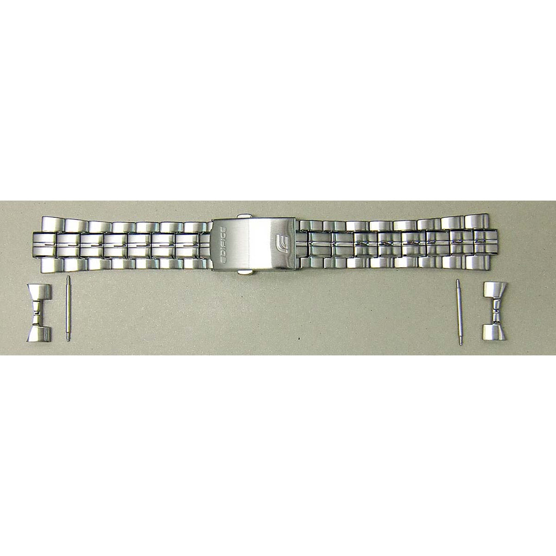 Genuine Casio replacement watch strap for EFB-530D-7AV, EFB-530D-1AV, silver colour, part number 10532947