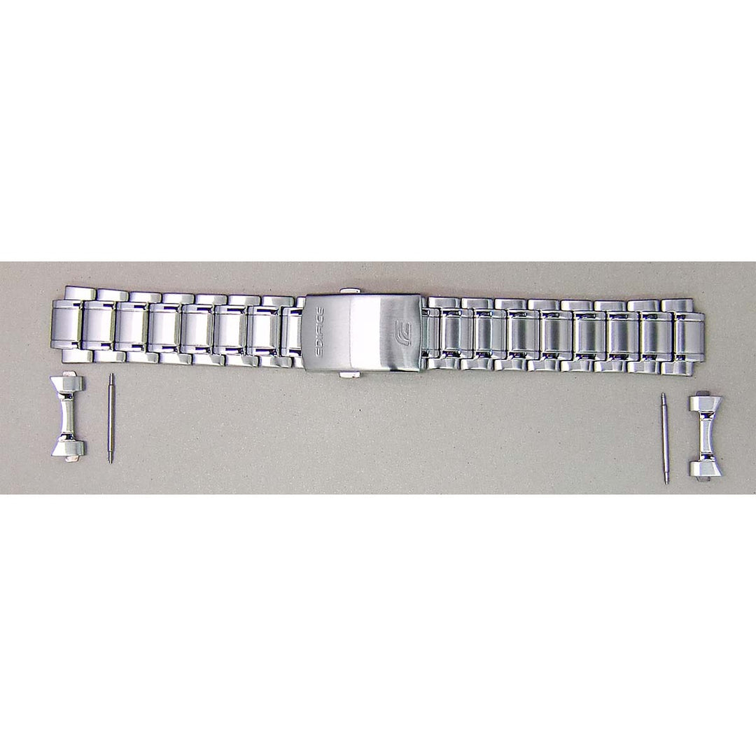 Genuine Casio replacement watch strap for EQS-600DB-1A9, EQS-600DB-1A4, EQS-600D-1A2, silver colour, part number 10549861