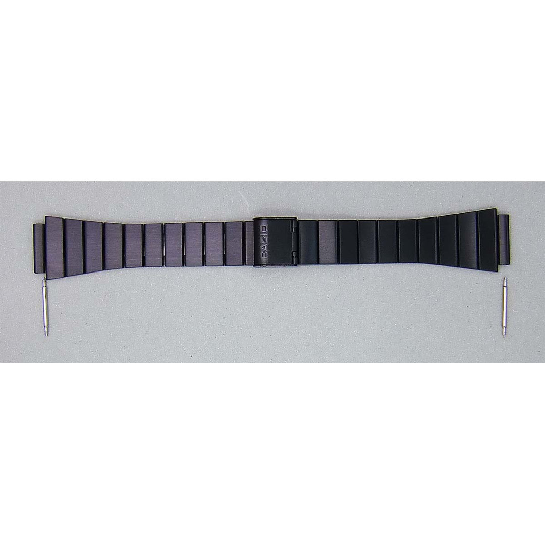 Genuine Casio replacement watch strap for B650WB-1B, black colour, part number 10554217