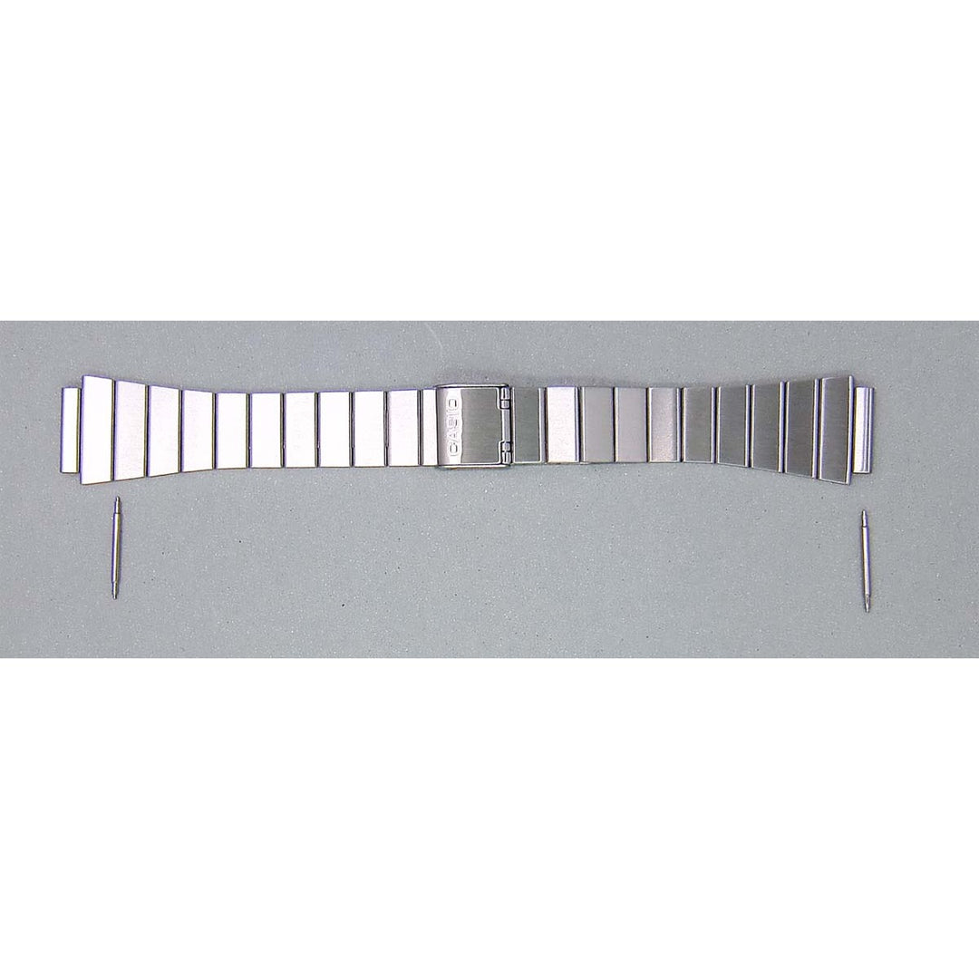 Genuine Casio replacement watch strap for B650WD-1A, silver colour, part number 10554218