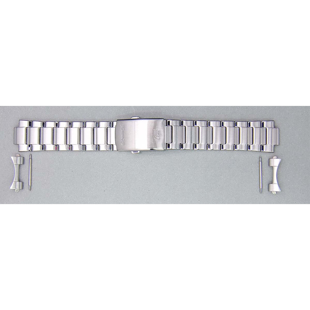 Genuine Casio replacement watch strap for EFR-558DB-1AV, EFR-558D-2AV, silver colour, part number 10557338