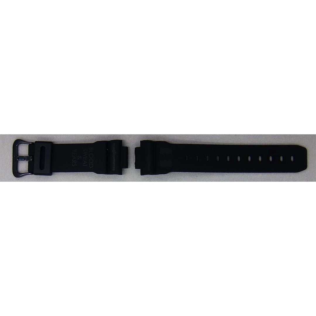Genuine Casio replacement watch strap for DW-5600HDR-1, black colour, part number 10575396