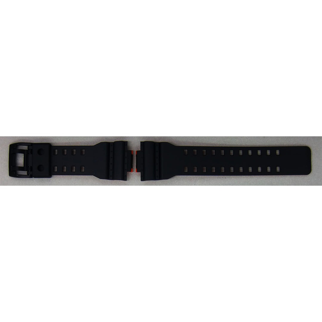 Genuine Casio replacement watch strap for GAS-100BR-1A, GA-700BR-1A, black colour, part number 10577142