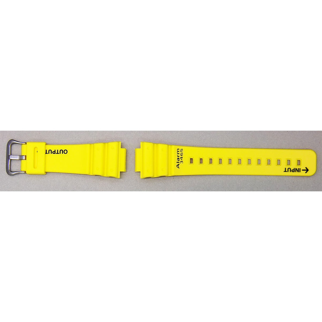 Genuine Casio replacement watch strap for DW-5900RS-9, yellow colour, part number 10588984