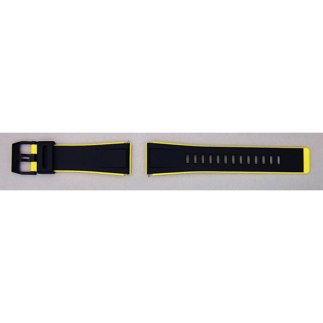 Genuine Casio replacement watch strap for GA-2000-1A9, yellow colour, part number 10589369