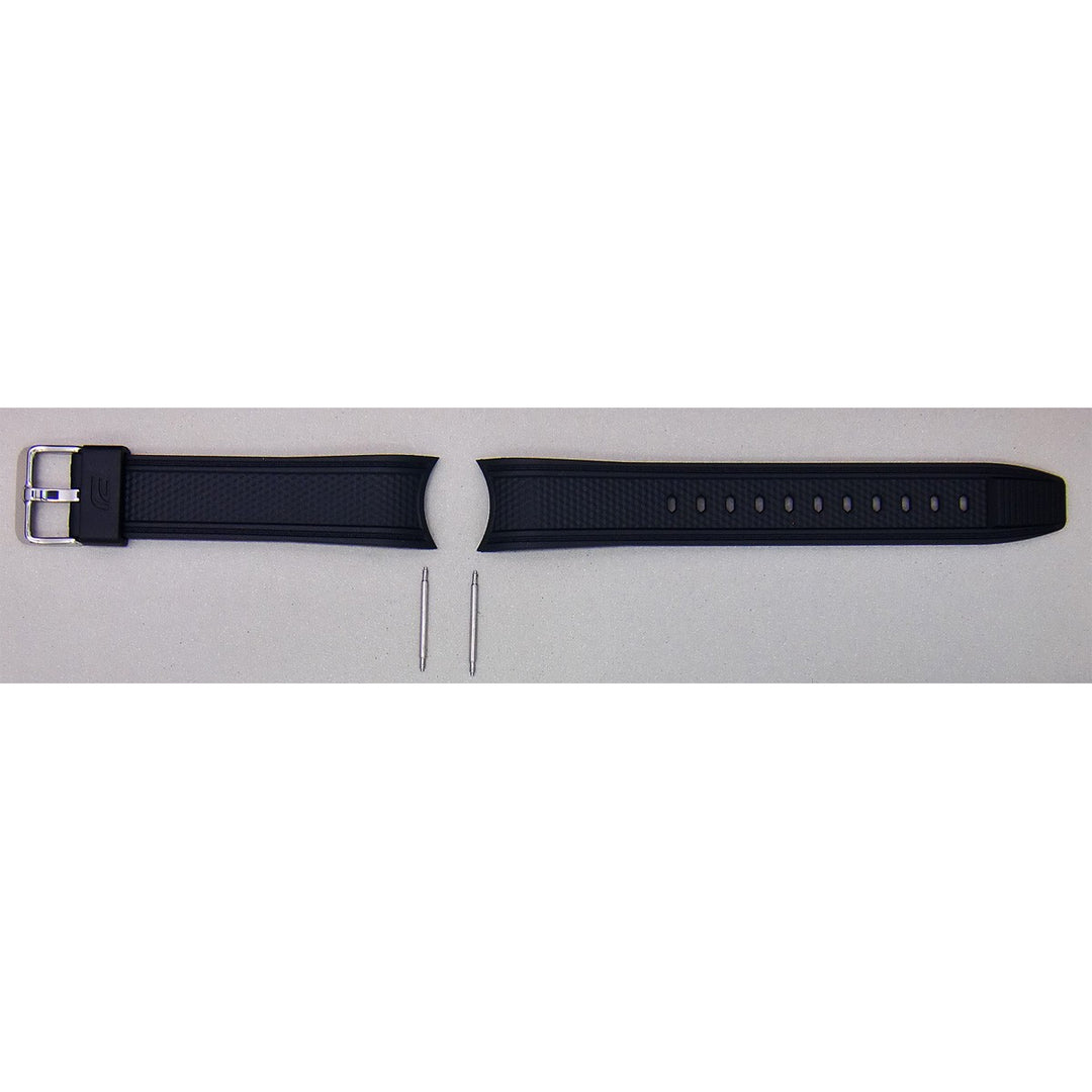Genuine Casio replacement watch strap for EFR-566PB-1AV, black colour, part number 10591132