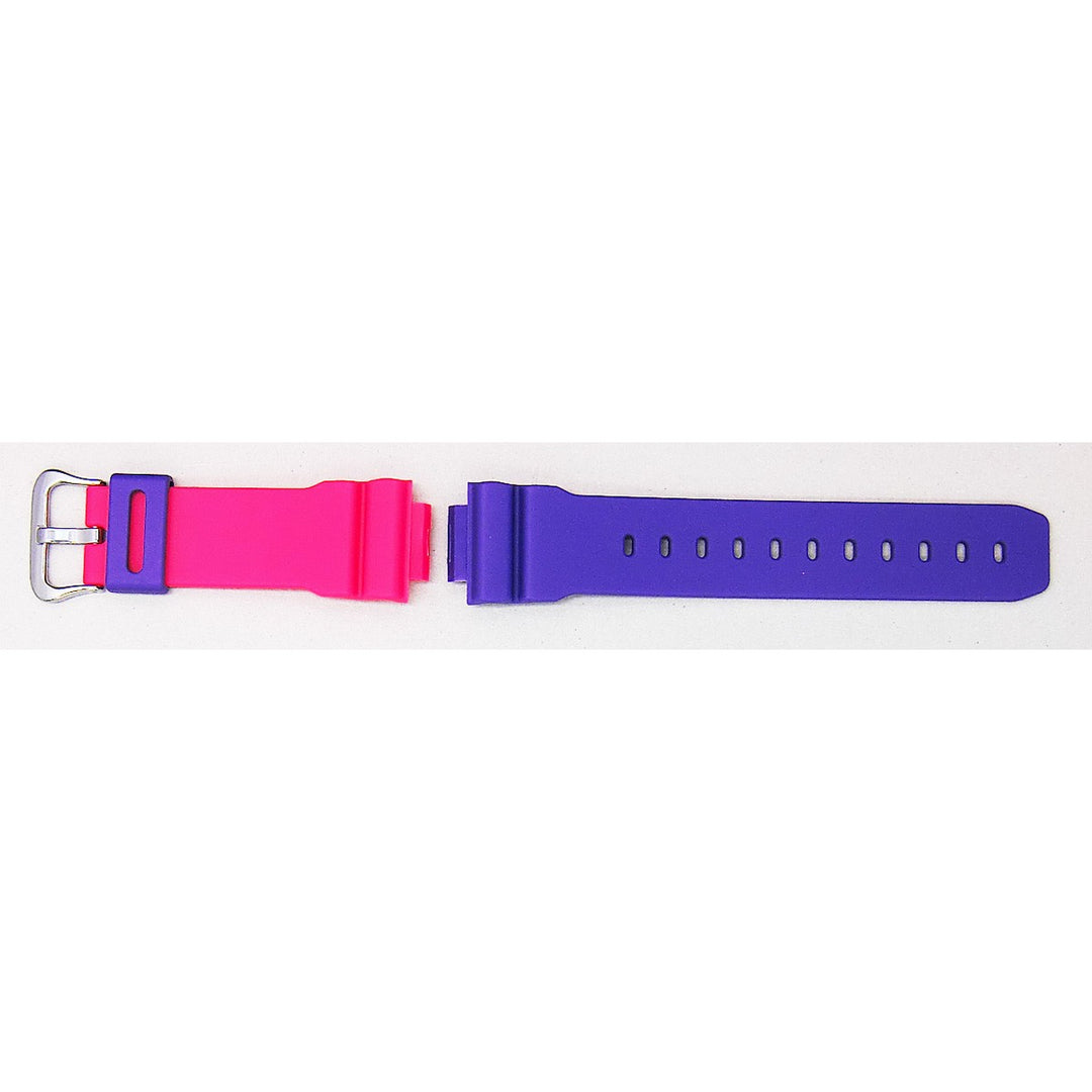 Genuine Casio replacement watch strap for DW-5600THB-7, violet colour, part number 10599088