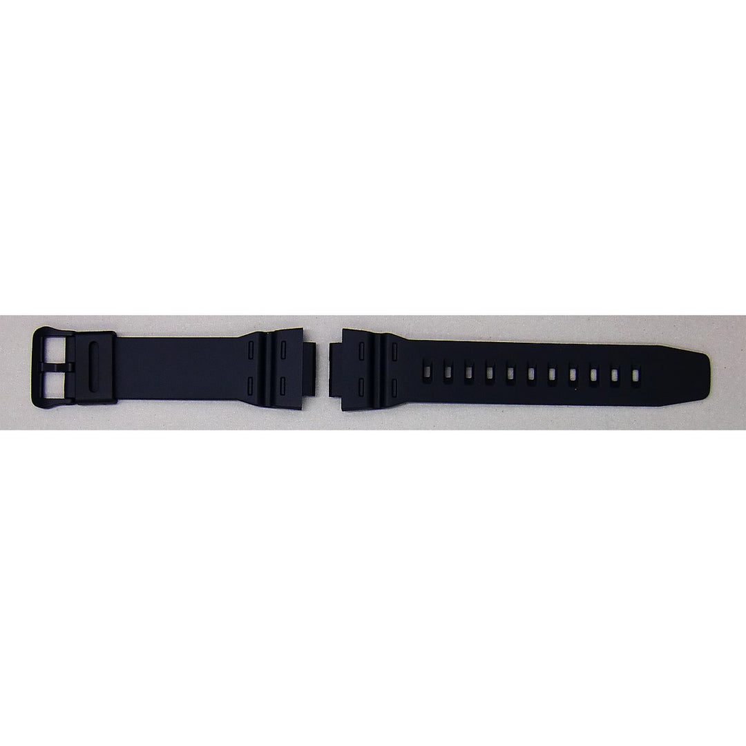 Genuine Casio replacement watch strap for WS-1500H-1AV, DW-291H-9AV, DW-291H-1BV, DW-291H-1AV, AE-1500WH-1AV, black colour, part number 10600971
