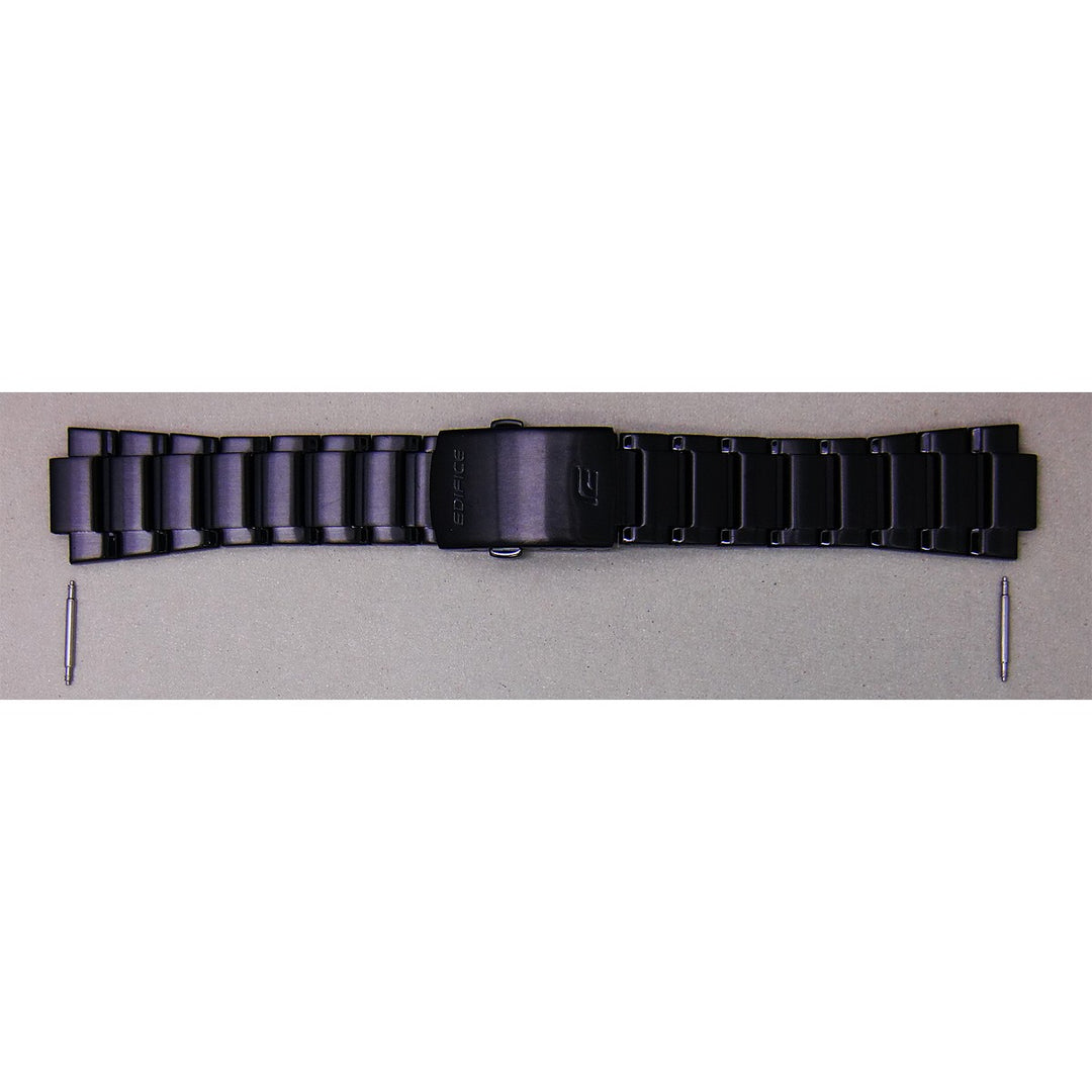 Genuine Casio replacement watch strap for ECB-10DC-1A, black colour, part number 10602504