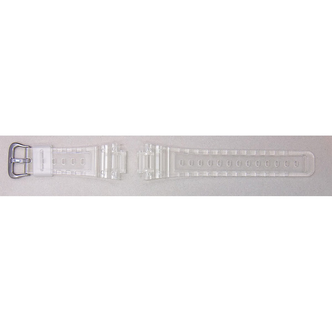 Genuine Casio replacement watch strap for DW-6900SP-7, DW-5600SKE-7, clear colour, part number 10603929