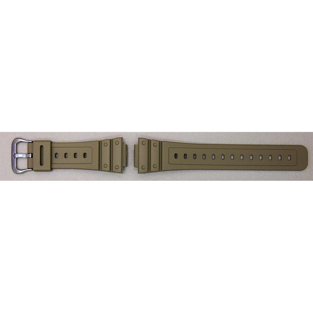 Genuine Casio replacement watch strap for DW-5610SUS-5, beige colour, part number 10606816