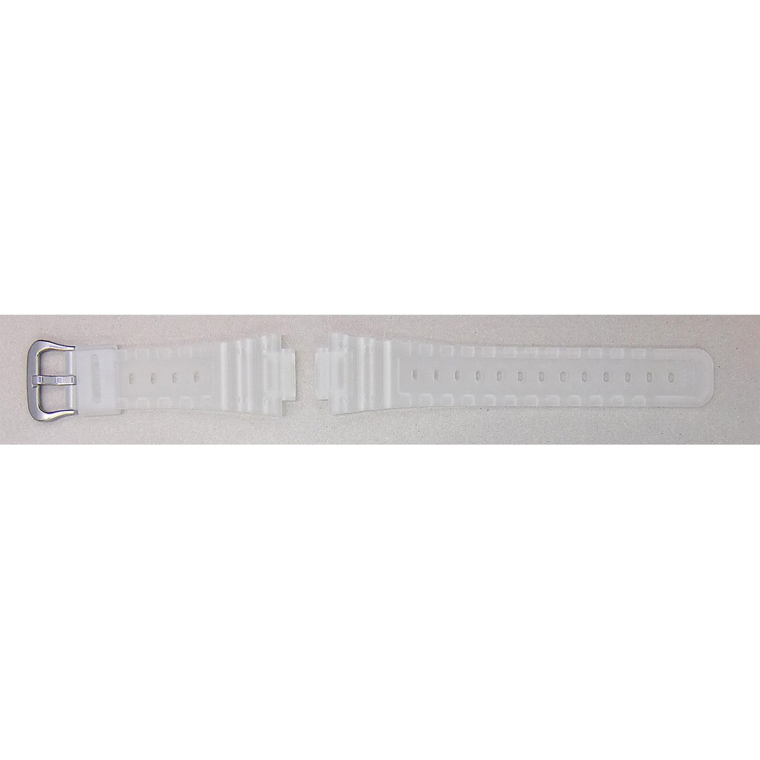 Genuine Casio replacement watch strap for DW-5600LS-7, clear colour, part number 10607542