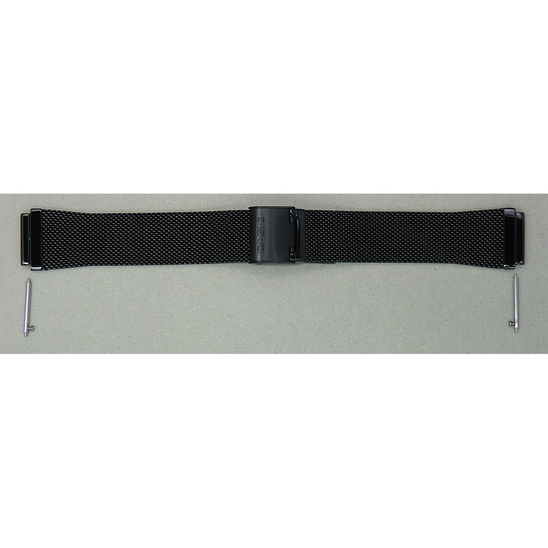Genuine Casio replacement watch strap for A1000MB-1B, black colour, part number 10614446
