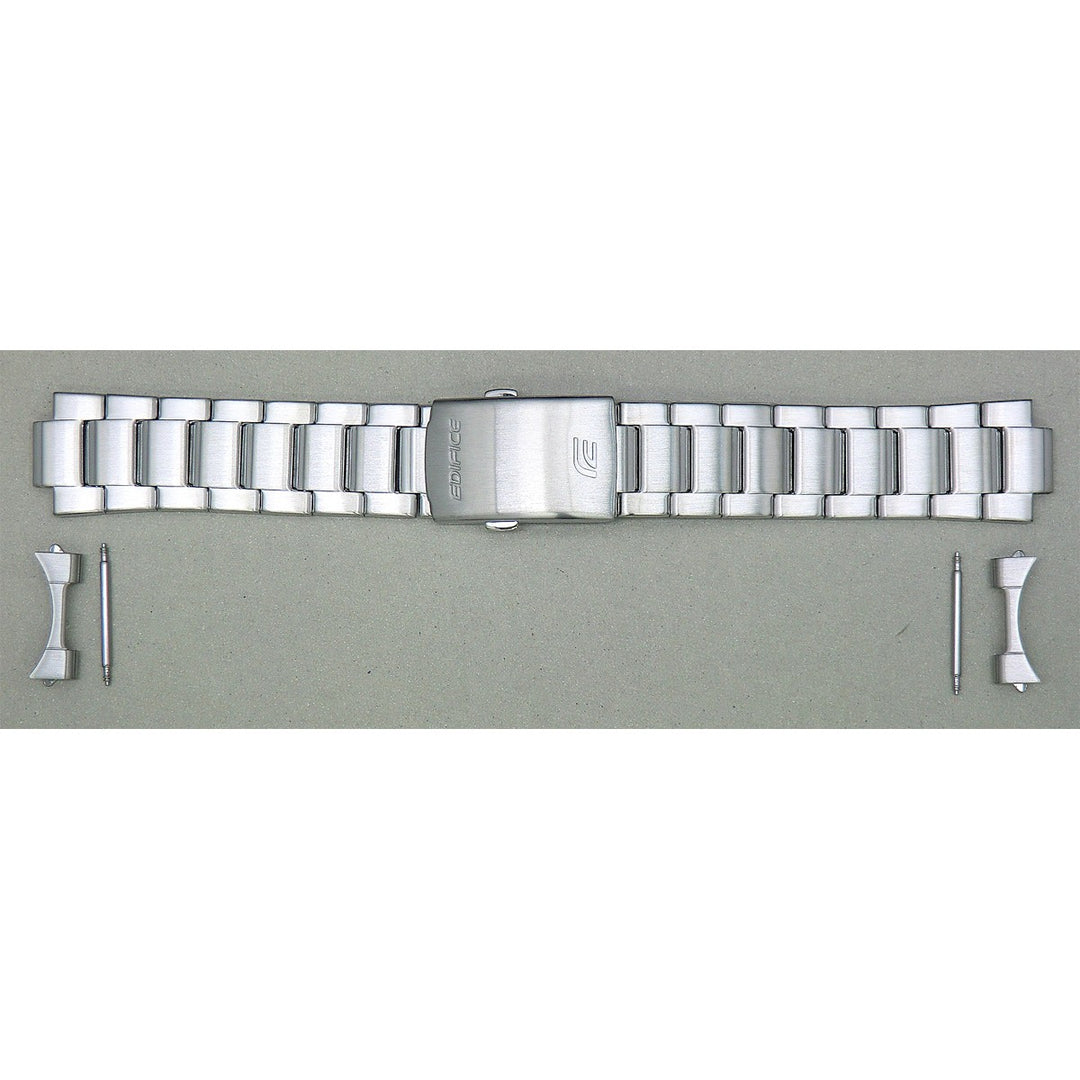 Genuine Casio replacement watch strap for ECB-20DB-1A, ECB-20D-1A, silver colour, part number 10614555