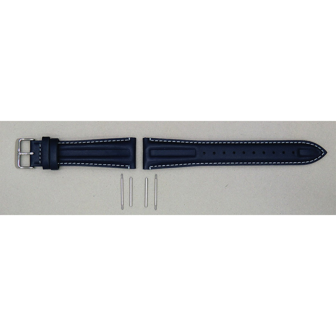 Genuine Casio replacement watch strap for EQS-930BL-2AV, blue colour, part number 10619031