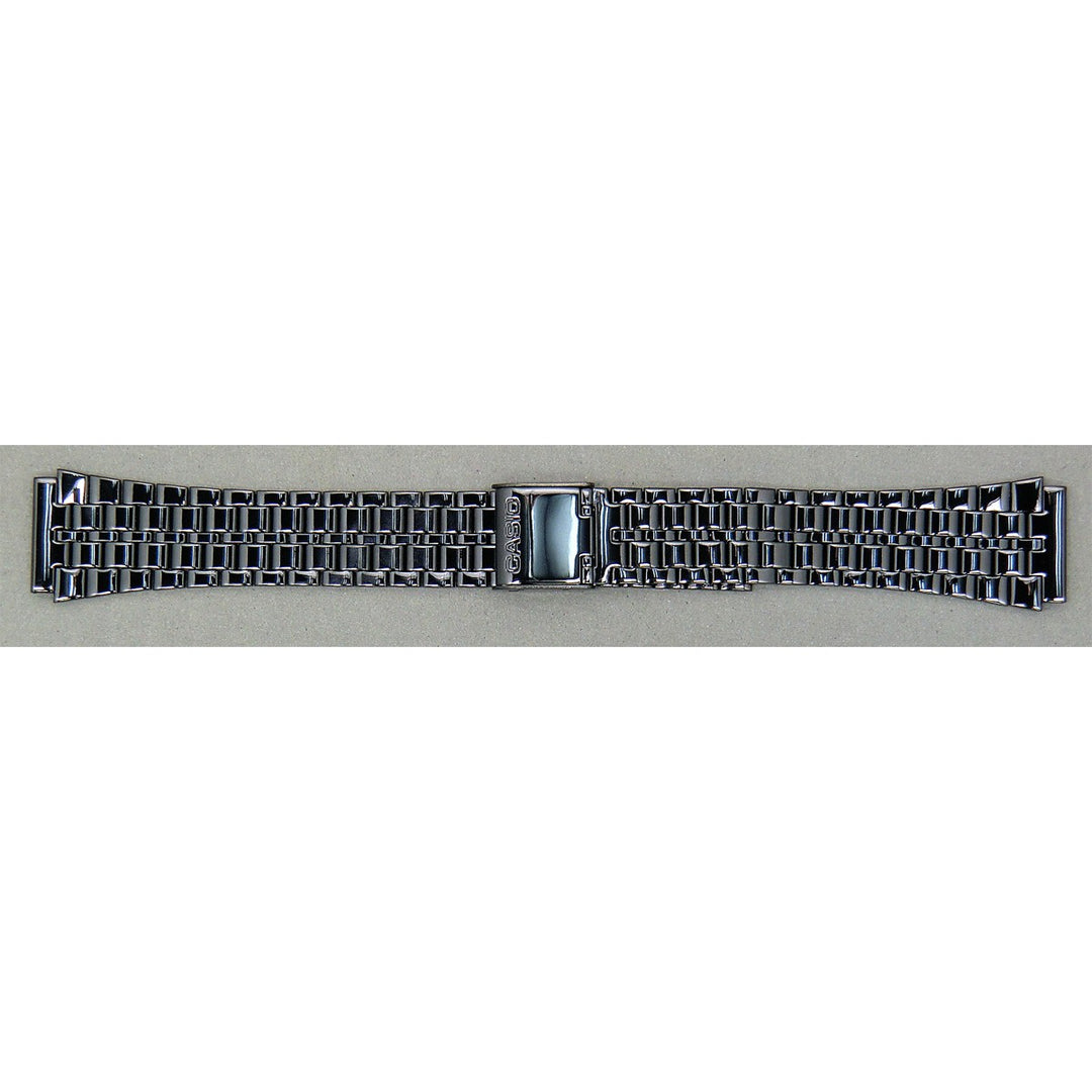 Genuine Casio replacement watch strap for A158WETB-1A, gun metal colour, part number 10621050