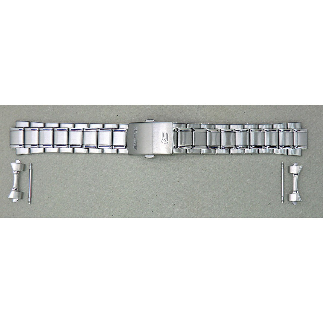 Genuine Casio replacement watch strap for EFV-610DB-2AV, EFV-610D-5CV, EFV-610D-3CV, silver colour, part number 10621612