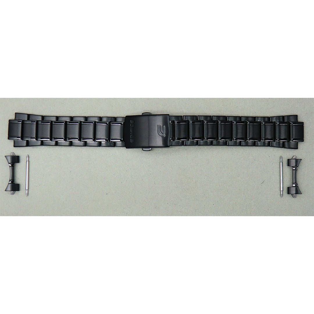 Genuine Casio replacement watch strap for EFV-610DC-1AV, black colour, part number 10621623
