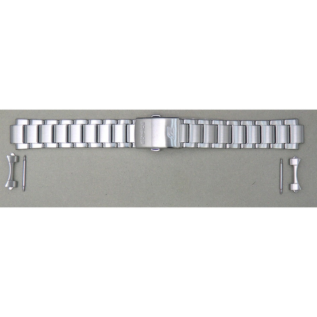 Genuine Casio replacement watch strap for EFR-S572D-1AV, silver colour, part number 10622597