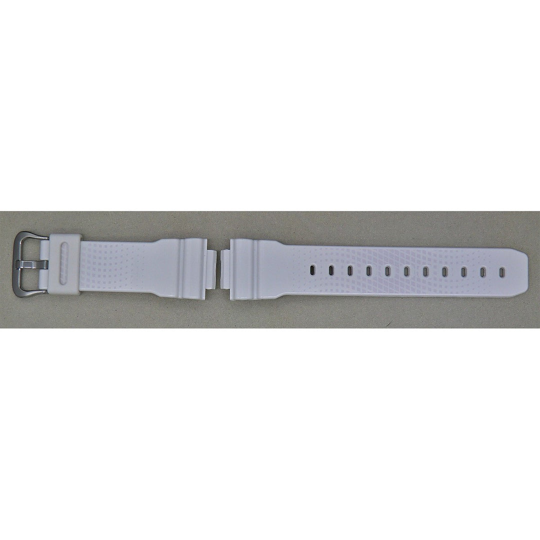 Genuine Casio replacement watch strap for DW-6900NB-7, white colour, part number 10627081