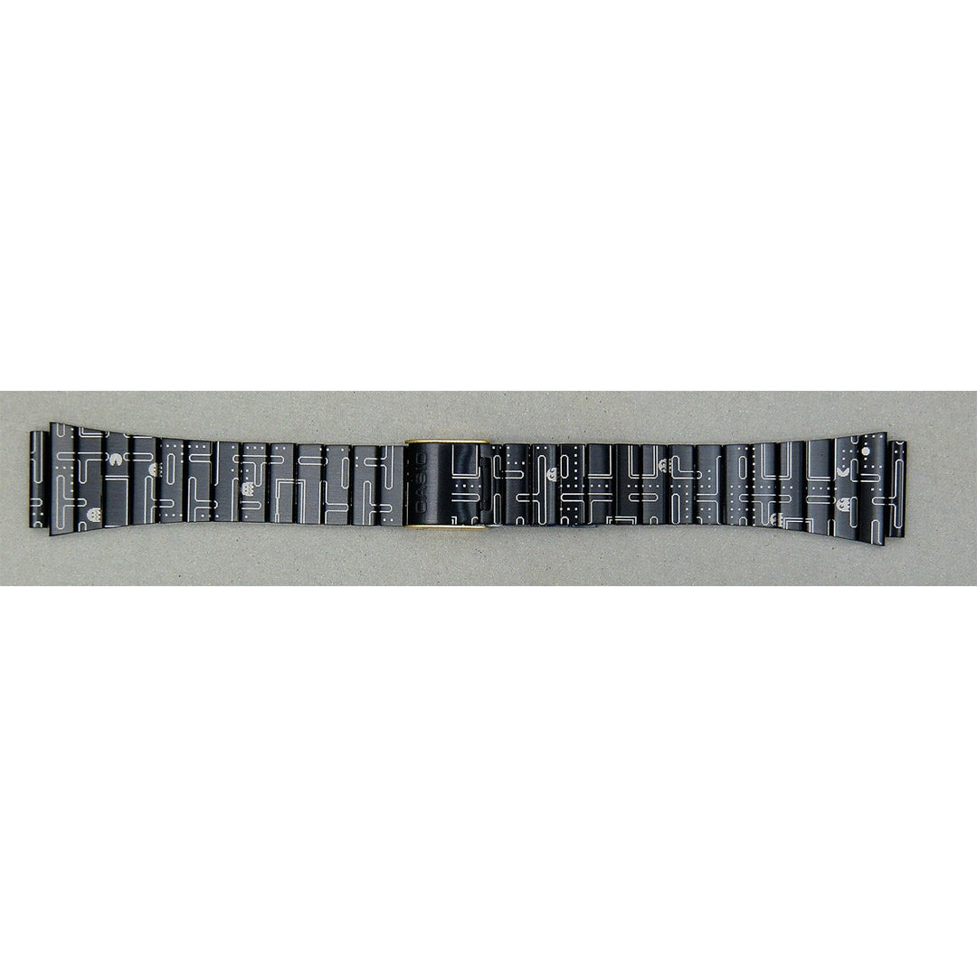 Genuine Casio replacement watch strap for A100WEPC-1B, black colour, part number 10628197