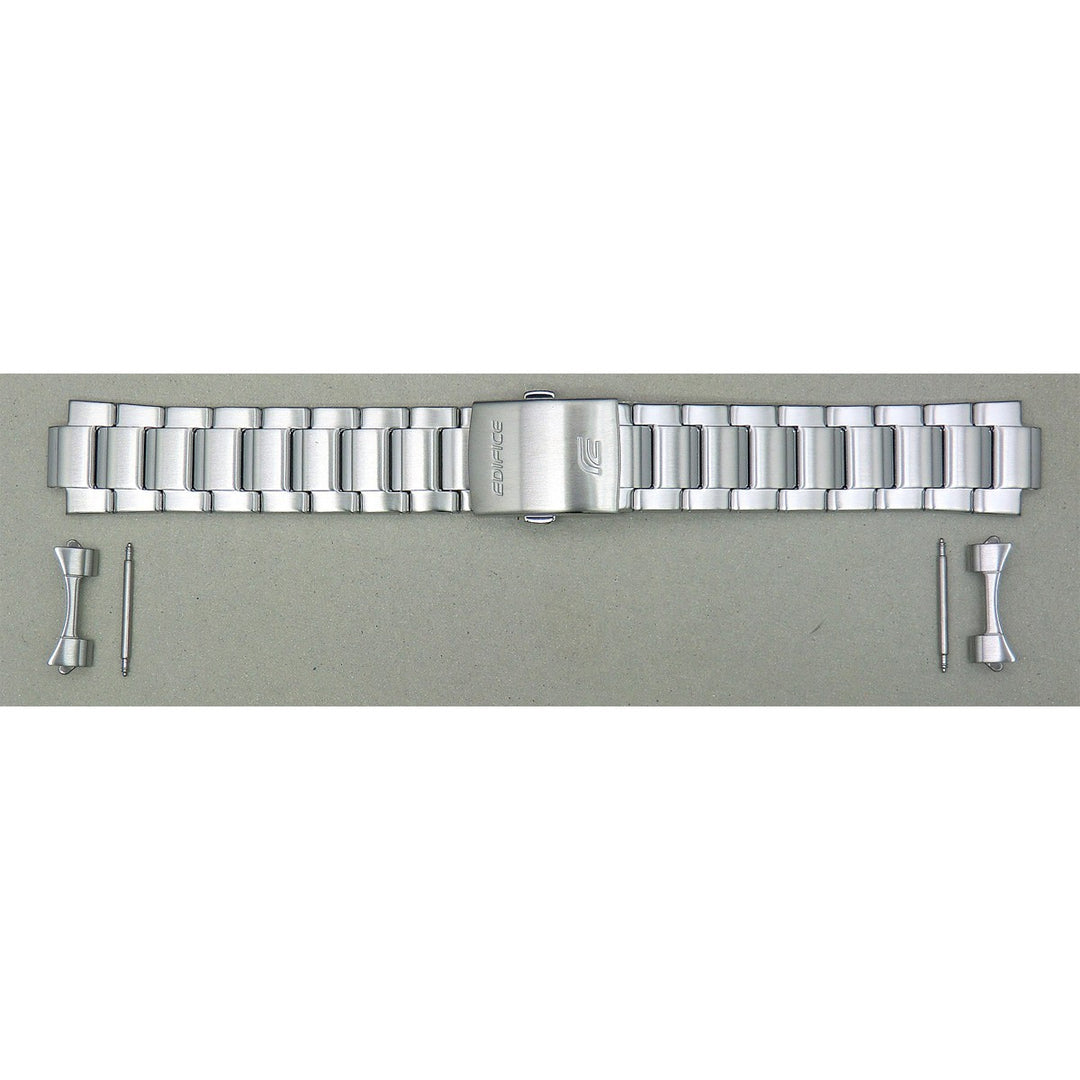 Genuine Casio replacement watch strap for ECB-S100D-2A, ECB-S100D-1A, silver colour, part number 10629544