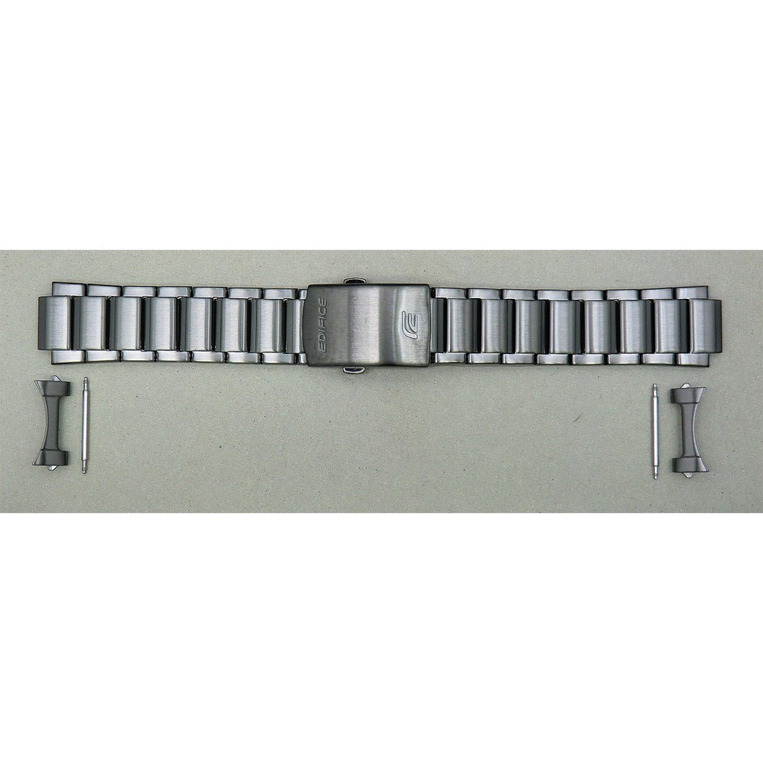 Genuine Casio replacement watch strap for ECB-900MDC-1A, gun metal colour, part number 10632352